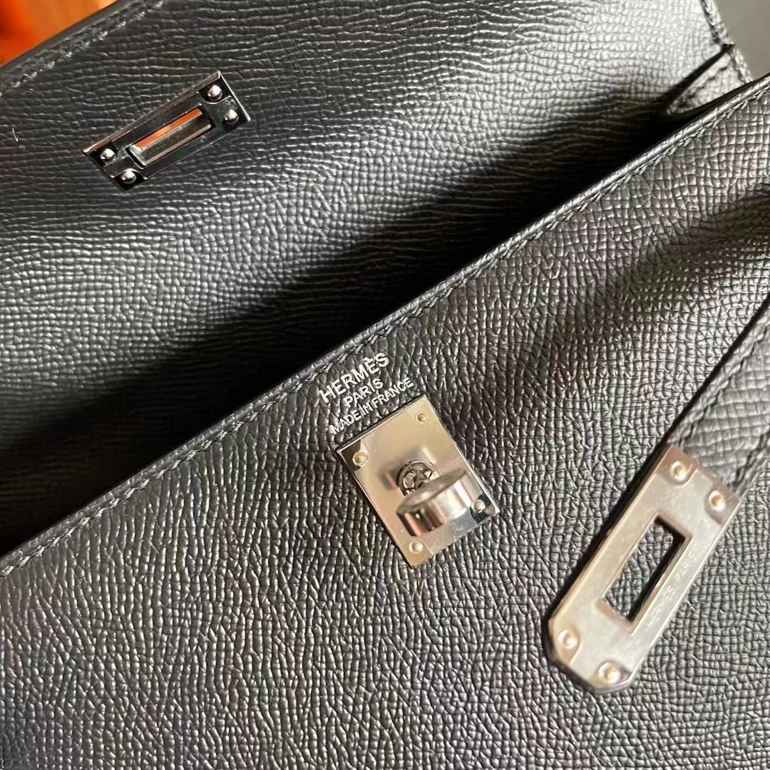 Kuwait HM KL 25cm 89 Noir Epsom PHW
