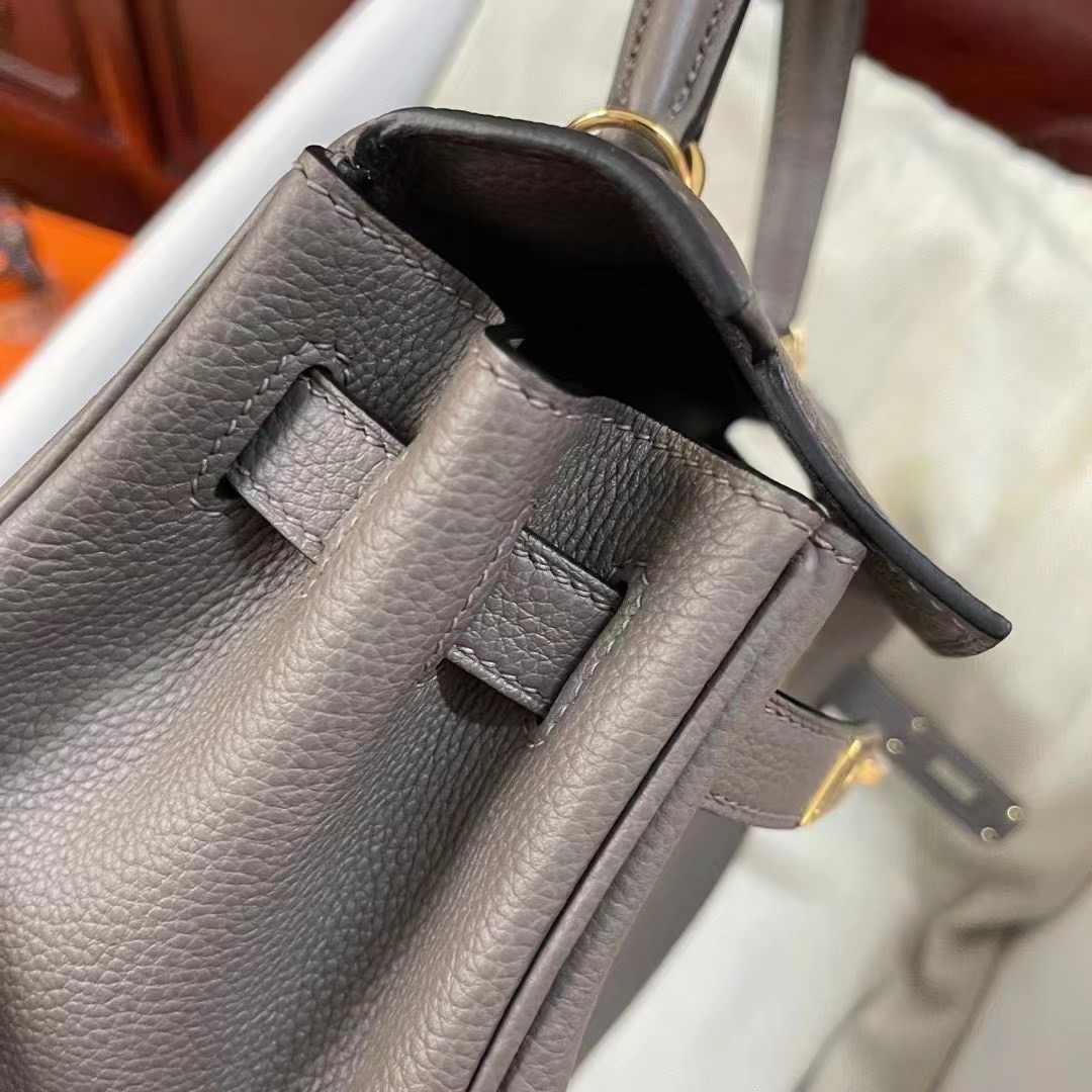 Kuwait HM KL 25cm Togo 8F Etain 锡器灰 金扣