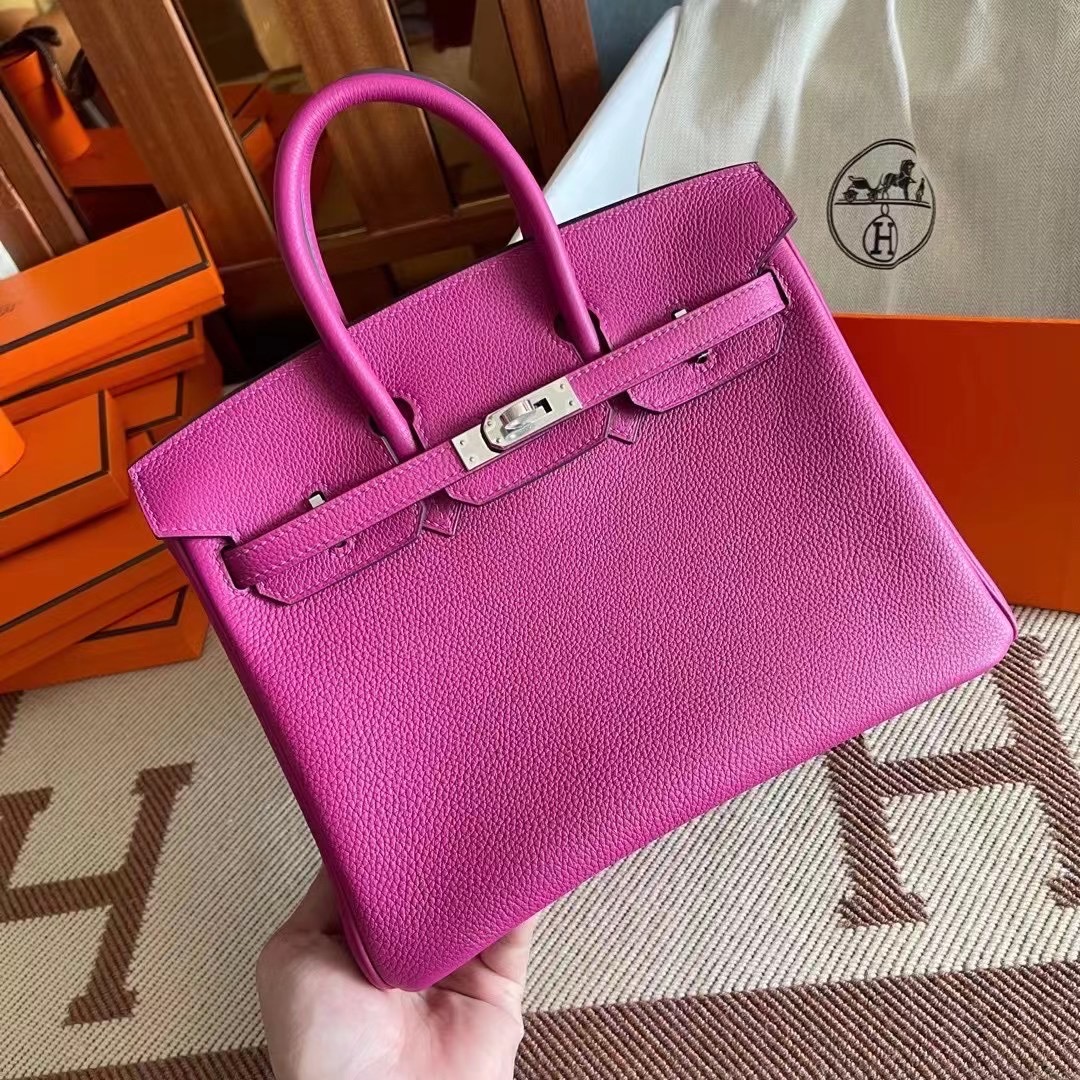 Dubai HM BK 25cm Togo皮 L3玫瑰紫 Rose purple 银扣 现货哟