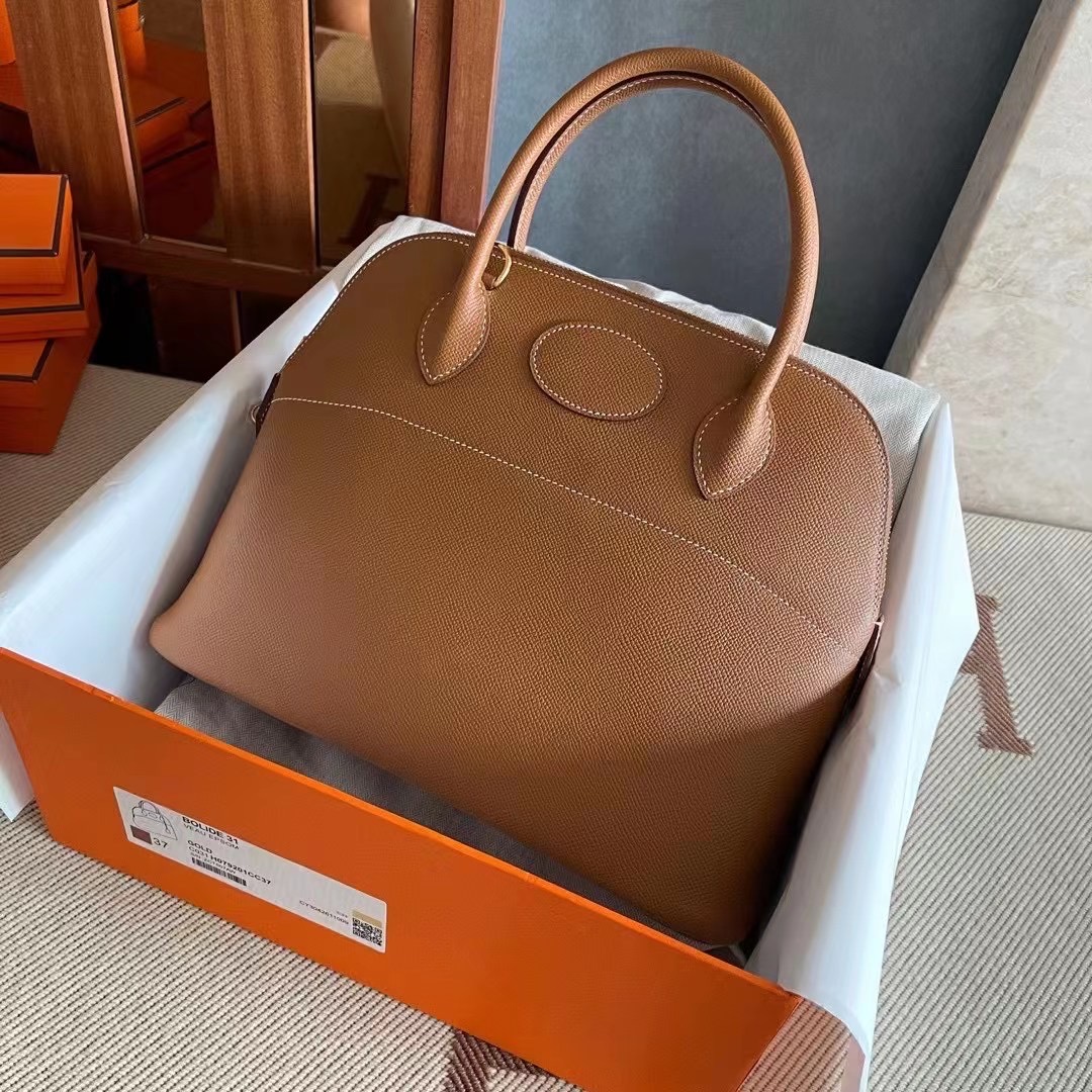 Kuwait Bahrain HM Bolide 31 Epsom Leather 37 Gold