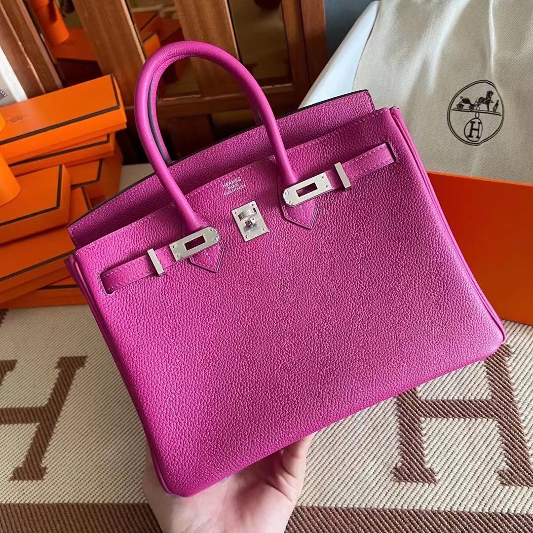 Dubai HM BK 25cm Togo皮 L3玫瑰紫 Rose purple 银扣 现货哟