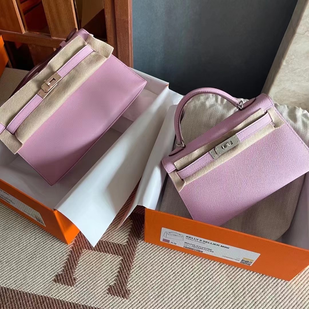 KL pochette swift X9 MauvsSyleestre 锦葵紫 玫瑰金