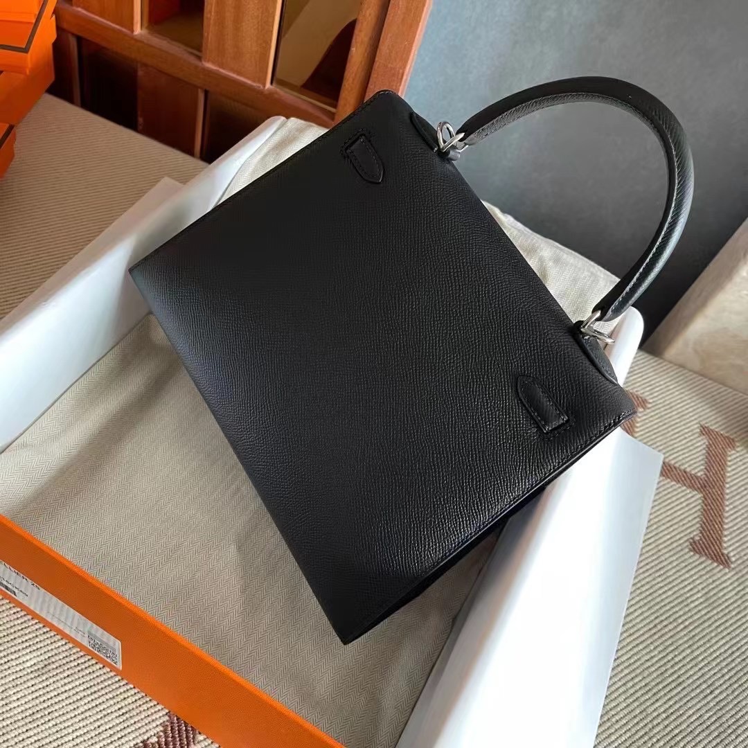 Kuwait HM KL 25cm 89 Noir Epsom PHW