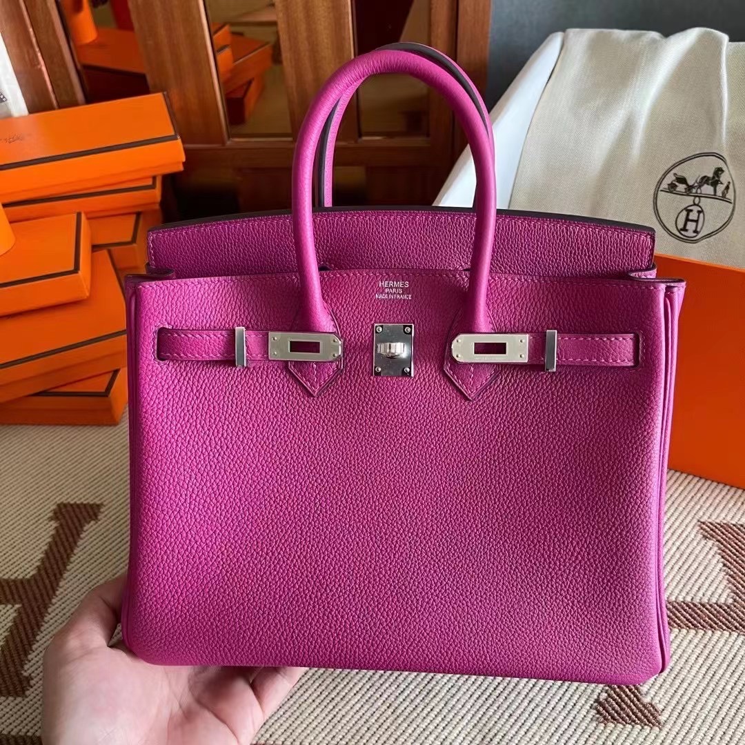 Dubai HM BK 25cm Togo皮 L3玫瑰紫 Rose purple 银扣 现货哟