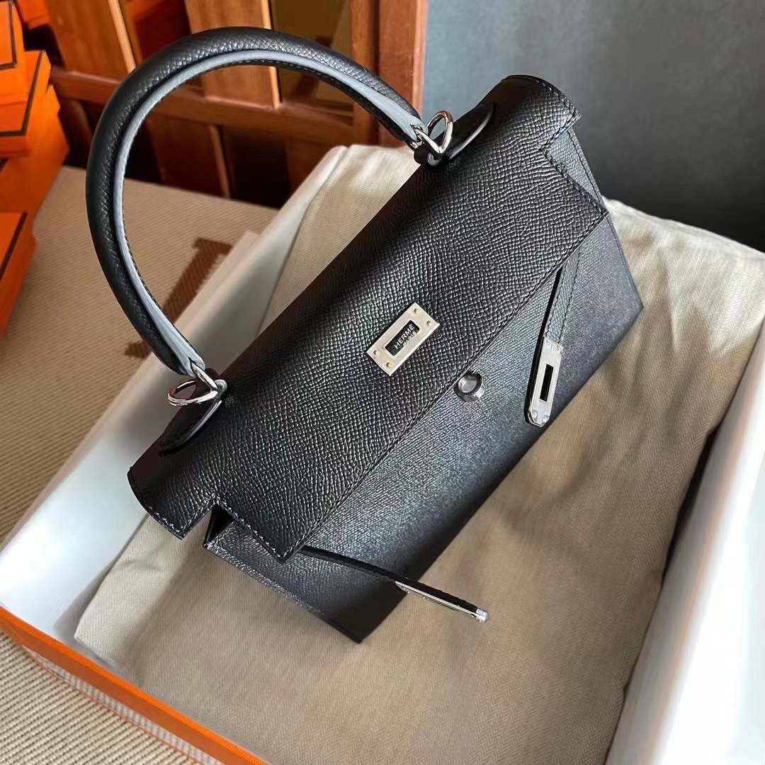 Kuwait HM KL 25cm 89 Noir Epsom PHW