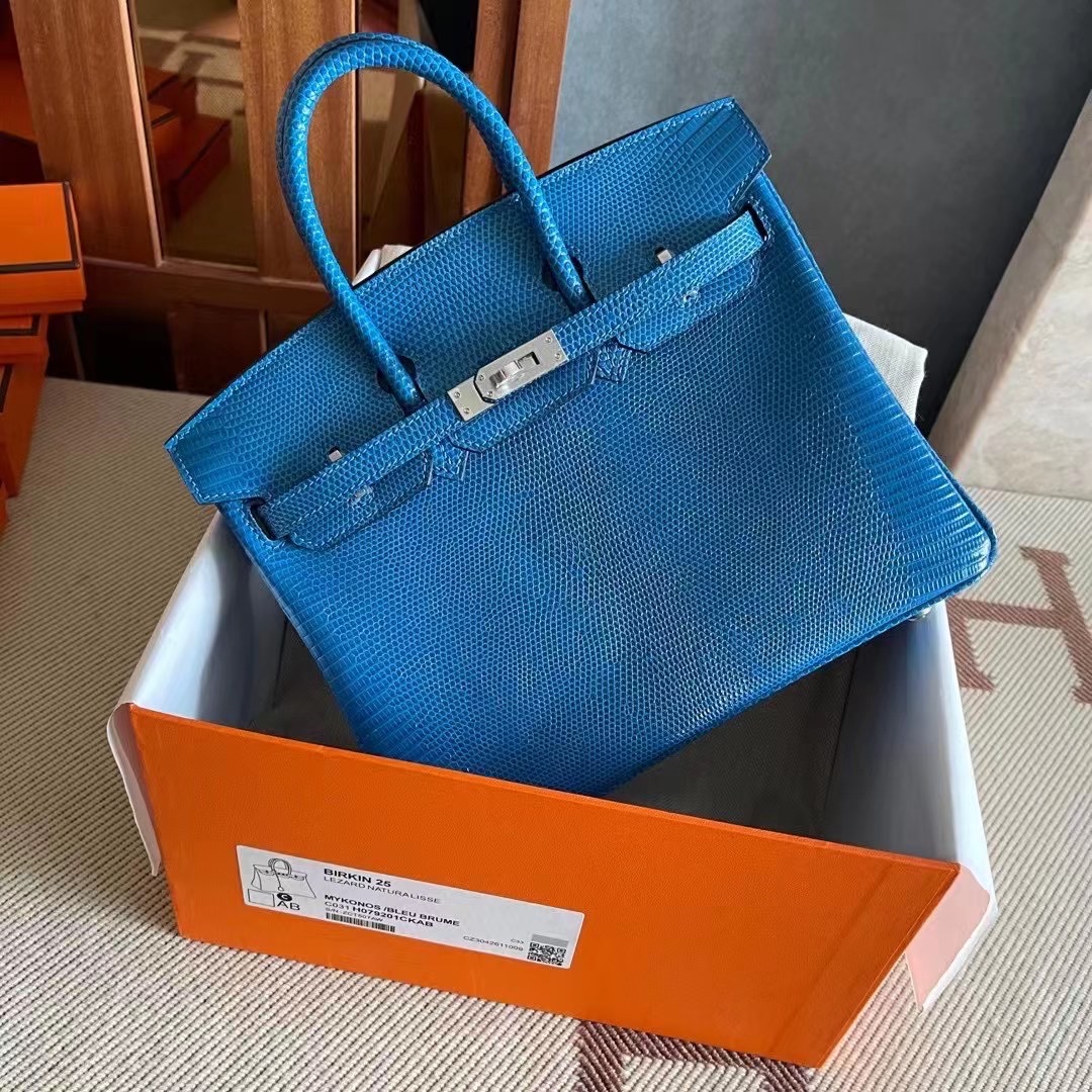Vietnam Hanoi HM BK 25cm Lizard 7Q 希腊蓝 Blue Mykonos / Blue Brume