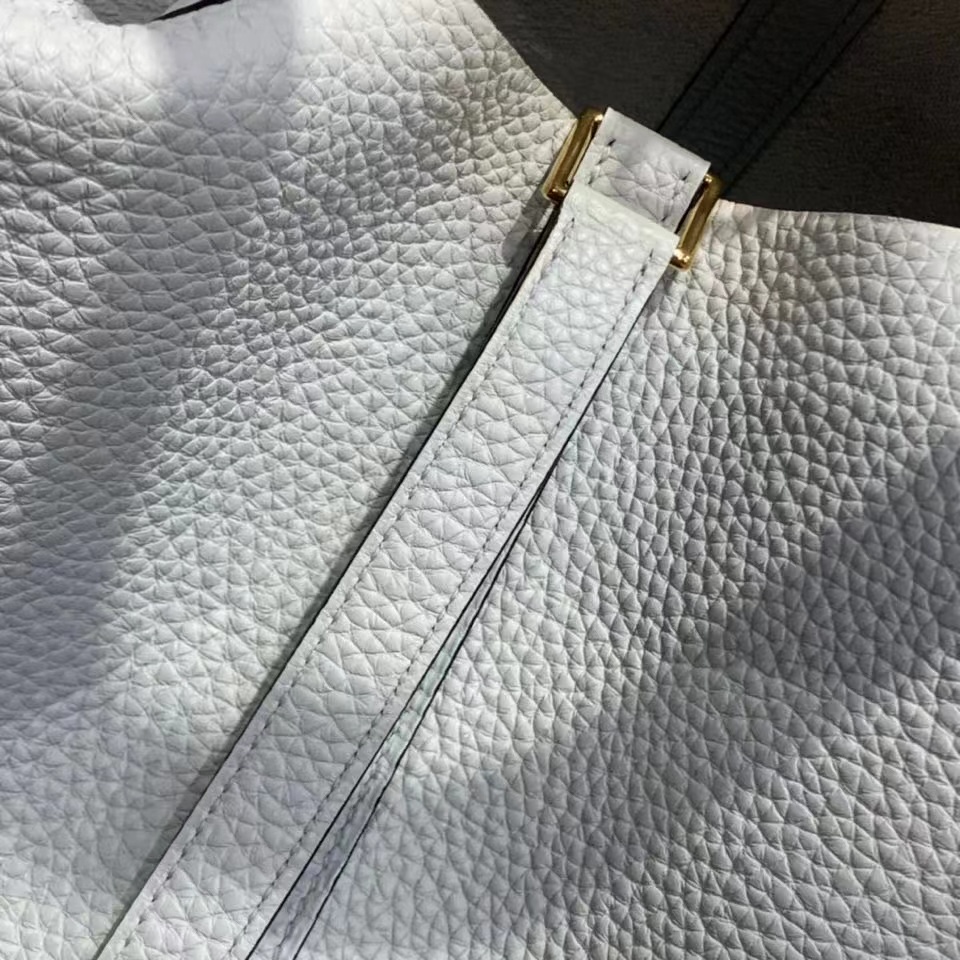 VIP一级品： picotin 18cm  TC 08 Blue pale 圣杯蓝/金扣 代购级品质