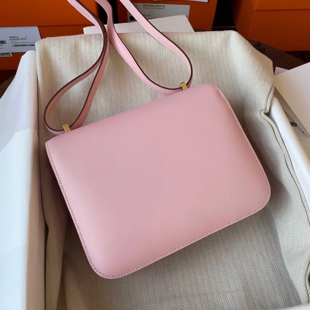 Constance Mini 19 Swift皮 3Q Rose Sakura 玫瑰樱花粉 金扣 了