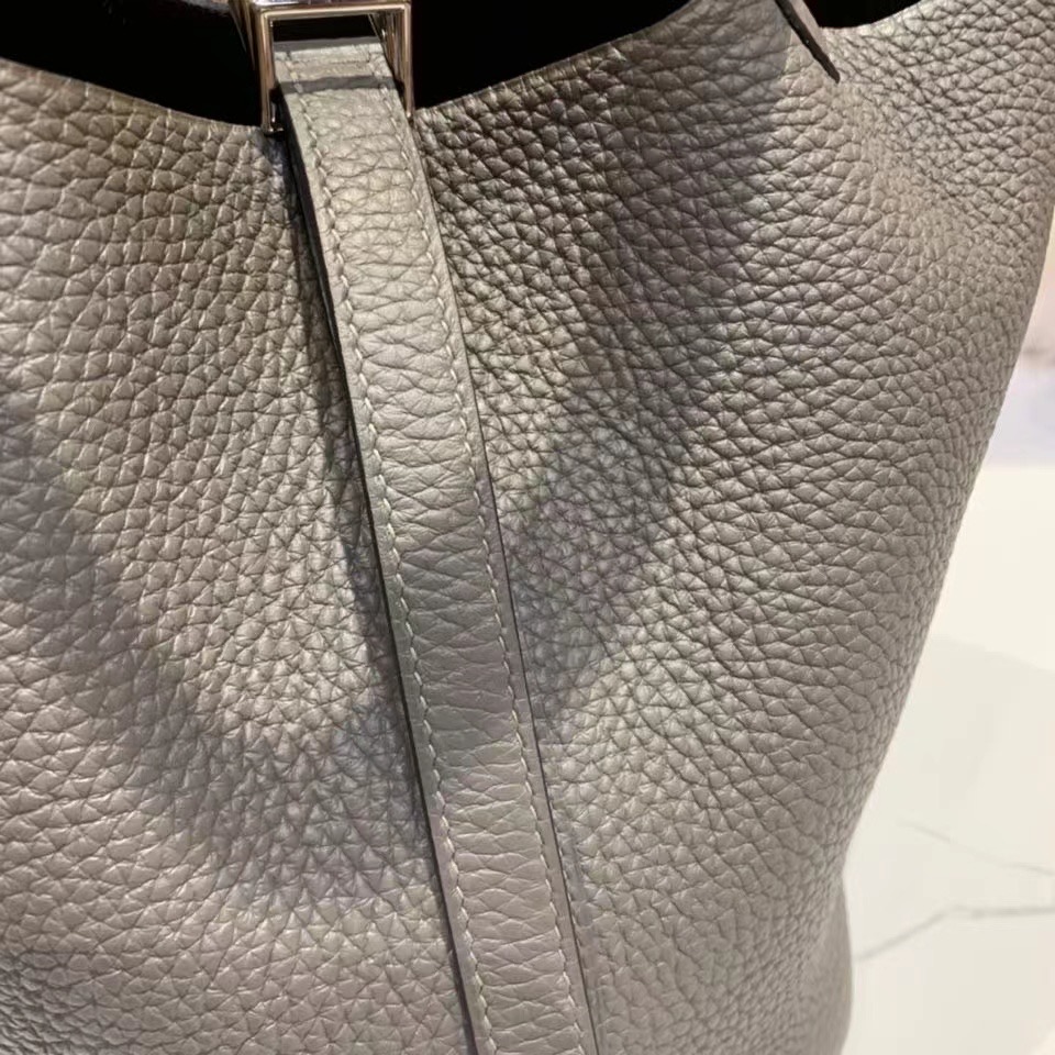 VIP一级品： picotin 18cm  TC 8f etain 锡器灰/银扣 代购级品质
