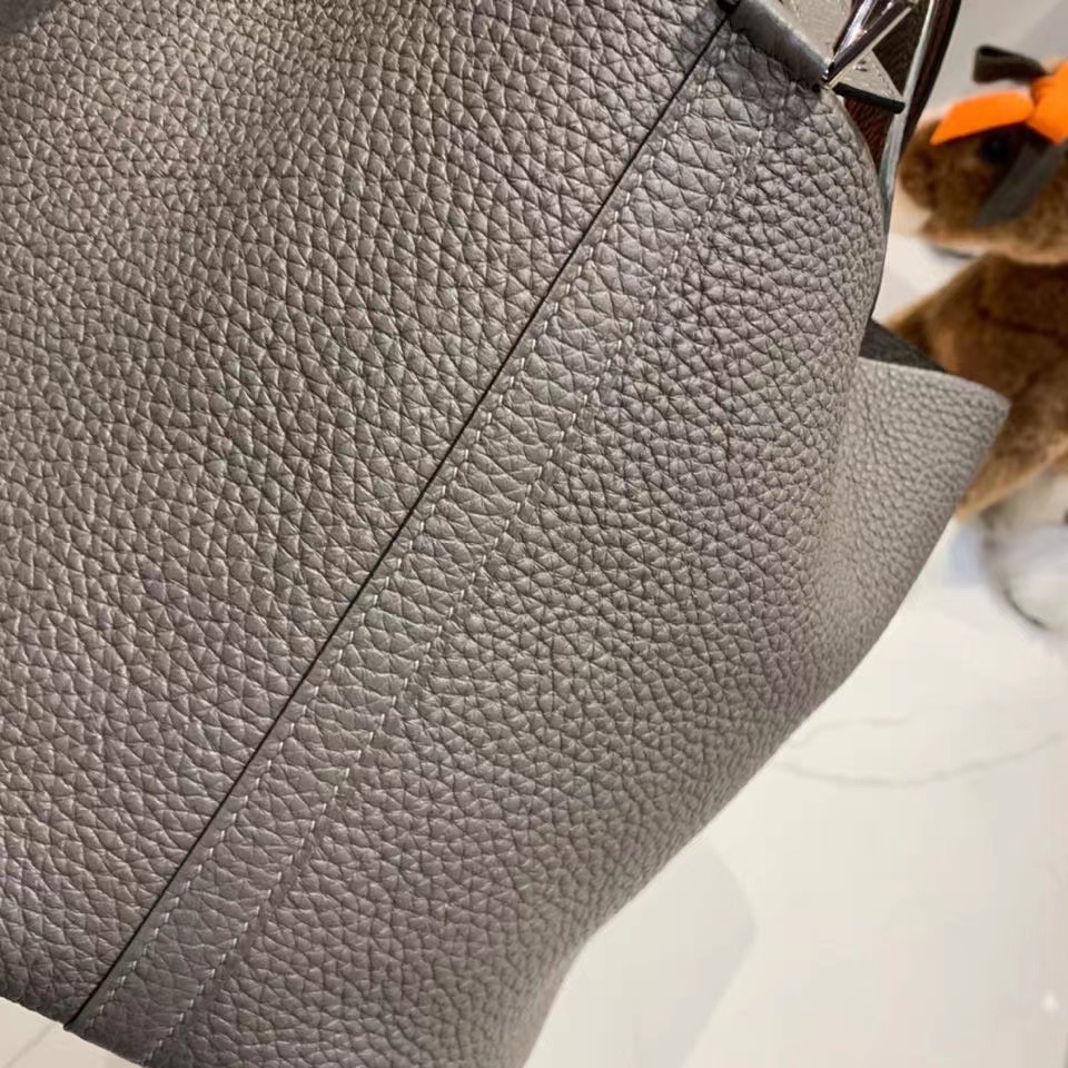 VIP一级品： picotin 18cm  TC 8f etain 锡器灰/银扣 代购级品质