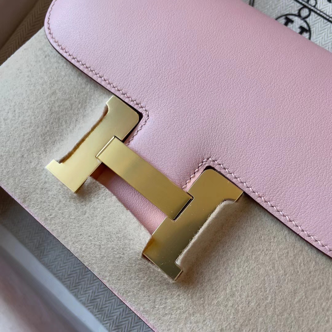 Constance Mini 19 Swift皮 3Q Rose Sakura 玫瑰樱花粉 金扣 了