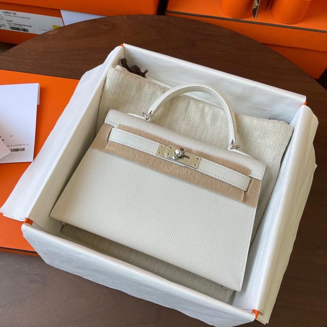 KL Mini 二代 Epsom皮 White 01白雪公主 银扣