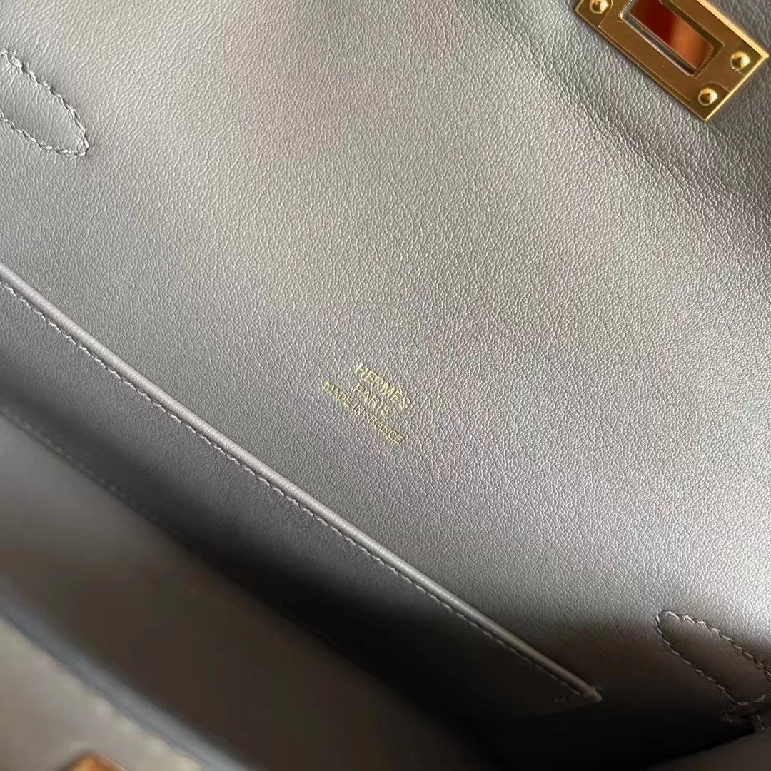 KL pochette swift 0L Gris Meyer 积雨云灰  金
