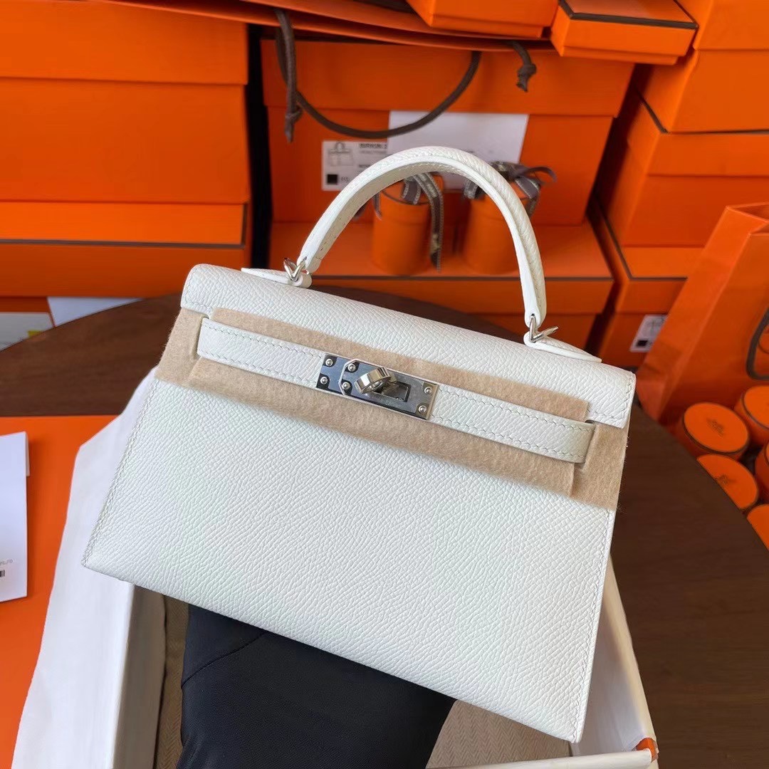 KL Mini 二代 Epsom皮 White 01白雪公主 银扣