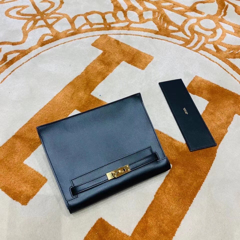 VIP一级品： kl danse 跳舞包 22cm 89 黑色/金扣 box皮  100%与正品完全零区别，代购级的新款。