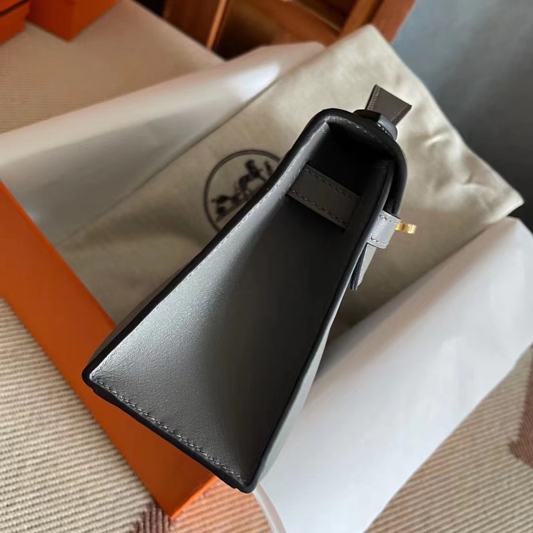KL pochette swift 0L Gris Meyer 积雨云灰  金