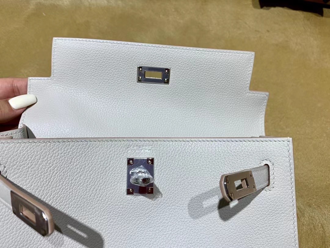 VIP一级品： kl danse 跳舞包 22cm Pearl grey 8O 珍珠灰/金扣 eve皮  100%与正品完全零区别，代购级的新款。