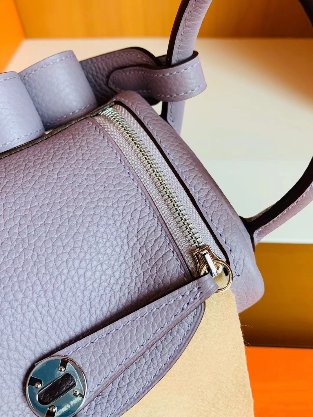 Hong Kong HM Handbag LD mini 4W Glycine 紫藤粉