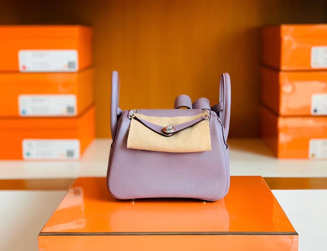 Hong Kong HM Handbag LD mini 4W Glycine 紫藤粉