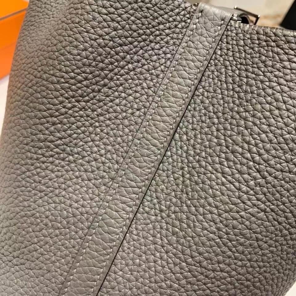 VIP一级品： picotin 18cm  TC 8f etain 锡器灰/银扣 代购级品质