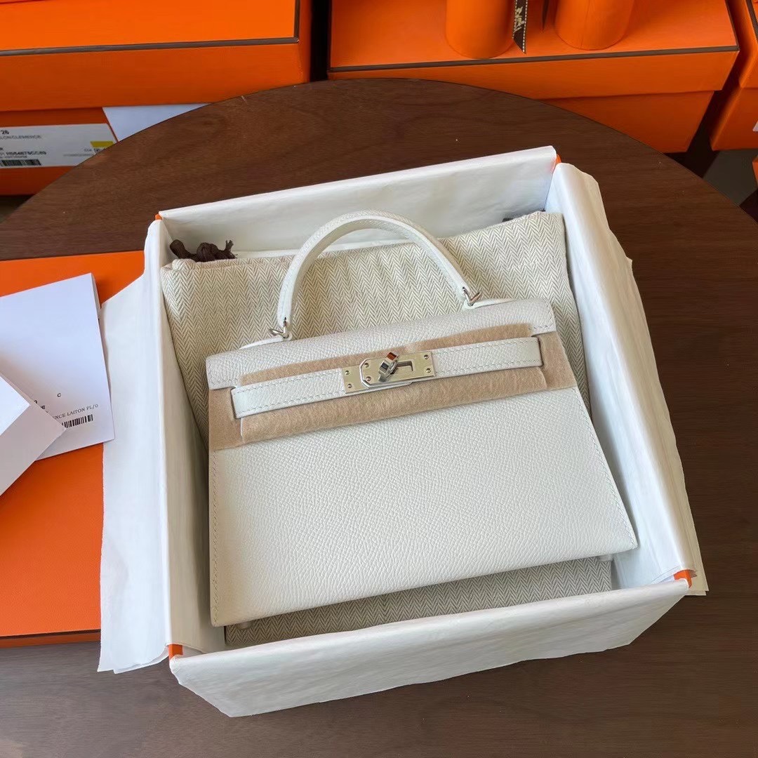 KL Mini 二代 Epsom皮 White 01白雪公主 银扣