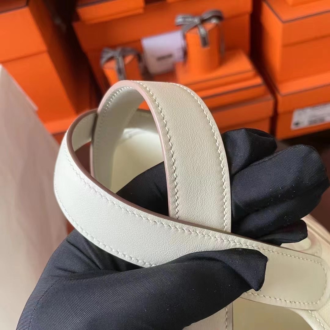 Picotin cargo 18 帆布拼Swift 奶昔白 银扣