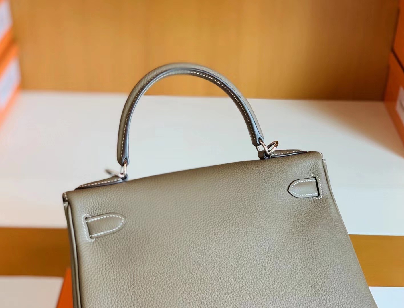 kl 28cm 18 etoupe 大象灰银扣 最经典的金刚色，现货