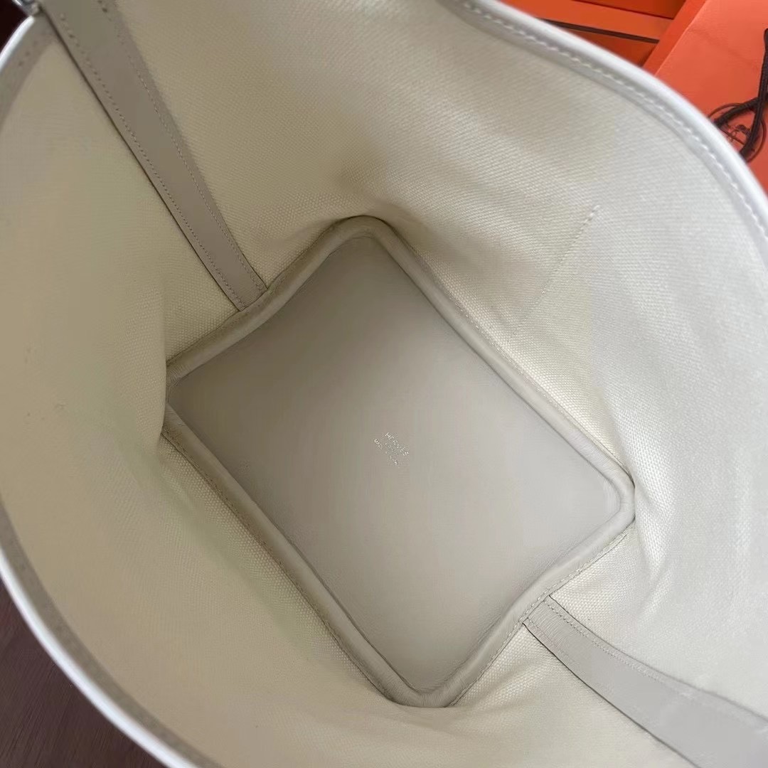 Picotin cargo 18 帆布拼Swift 奶昔白 银扣