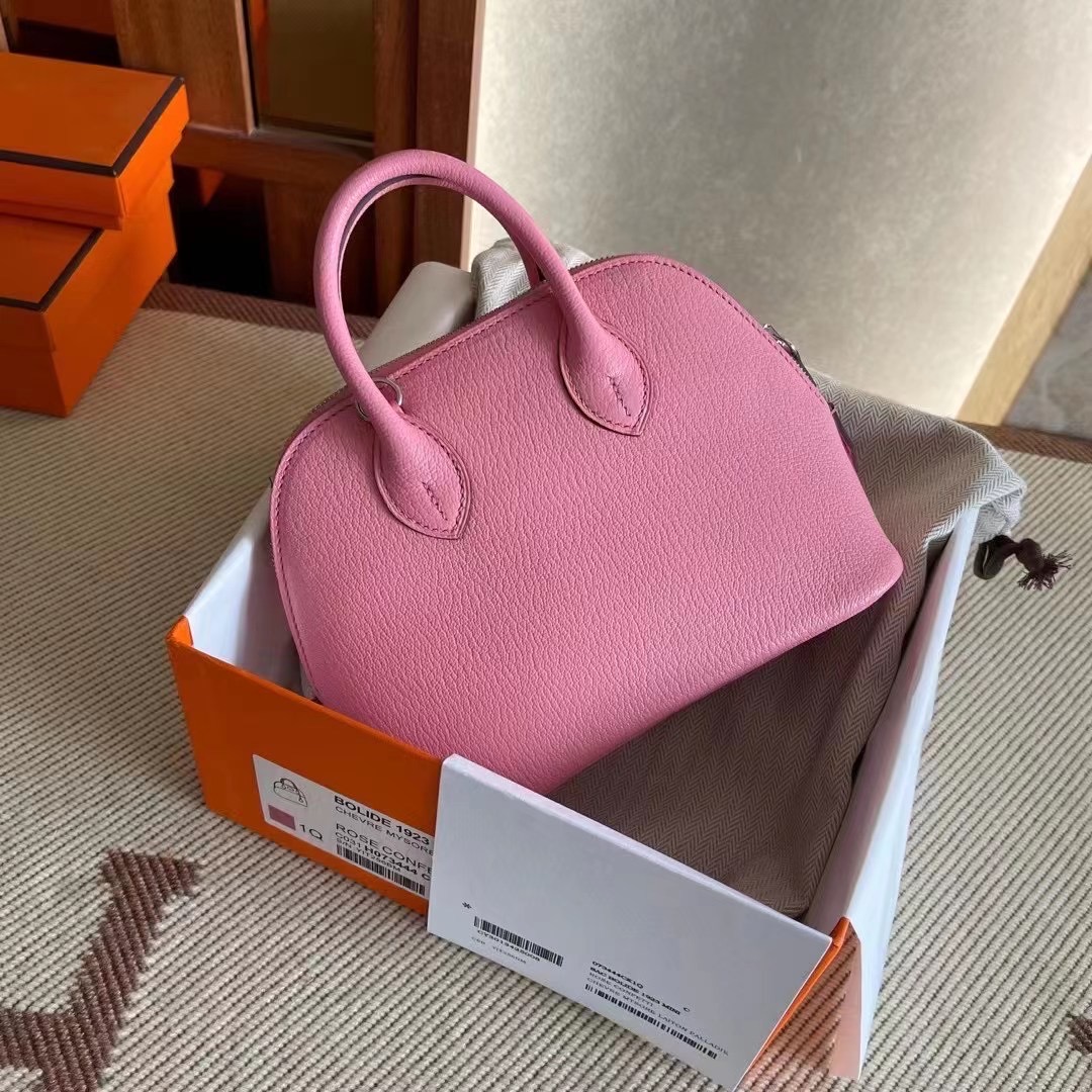 bolide mini 山羊皮 3Q粉 rose sakura银扣