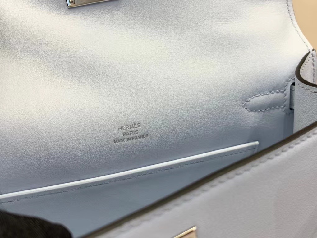 VIP一级品 kl 一代 swift皮 T0 bleu brume 雾霾蓝/银扣 手工缝制 臻品鉴赏