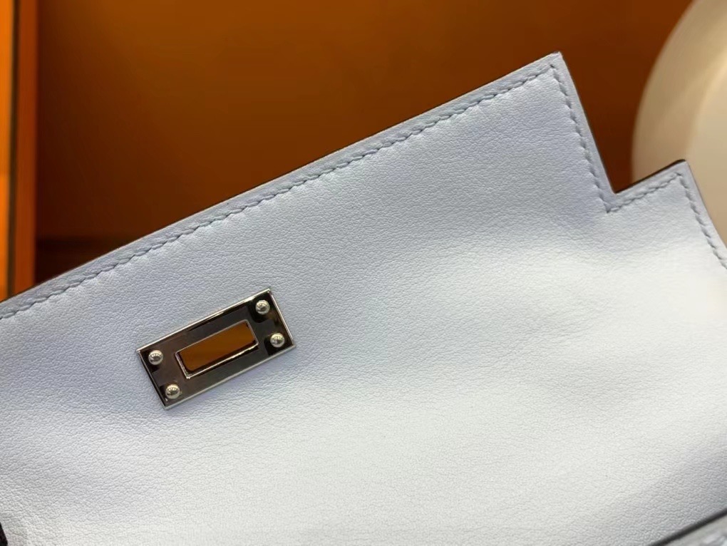 VIP一级品 kl 一代 swift皮 T0 bleu brume 雾霾蓝/银扣 手工缝制 臻品鉴赏