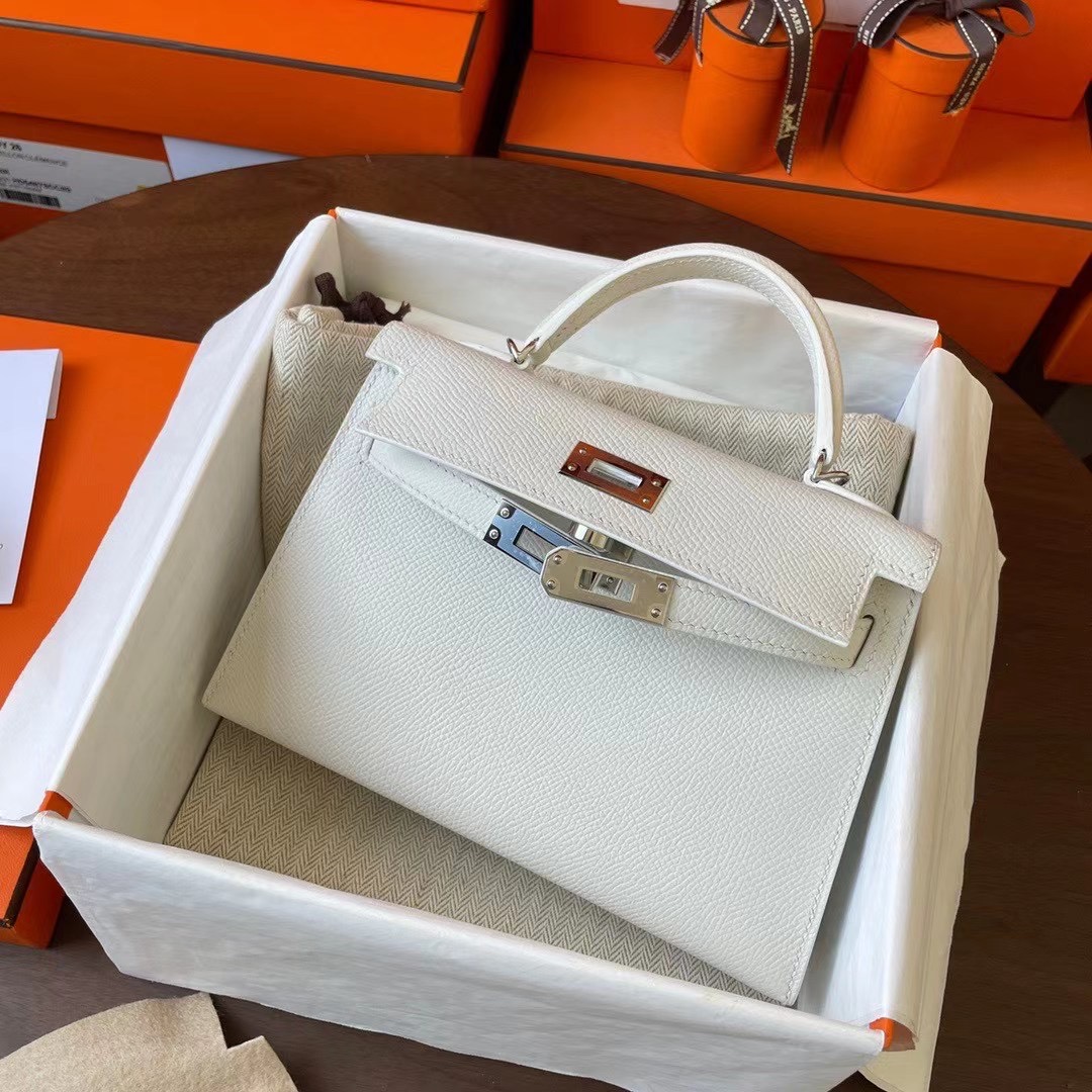 KL Mini 二代 Epsom皮 White 01白雪公主 银扣