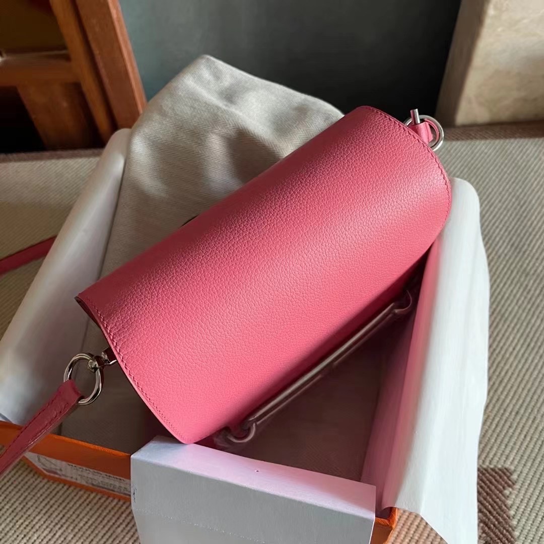 爱马仕猪鼻子包包香港价格 HM RL mini 8W新唇膏粉 Rose azalee Everycolor