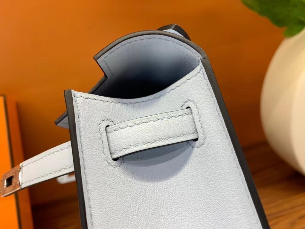 VIP一级品 kl 一代 swift皮 T0 bleu brume 雾霾蓝/银扣 手工缝制 臻品鉴赏
