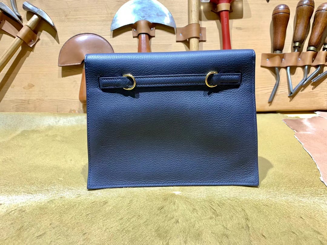VIP一级品： kl danse 跳舞包 22cm 2Z Bleu nuit 午夜蓝/金扣 eve皮  100%与正品完全零区别，代购级的新款。