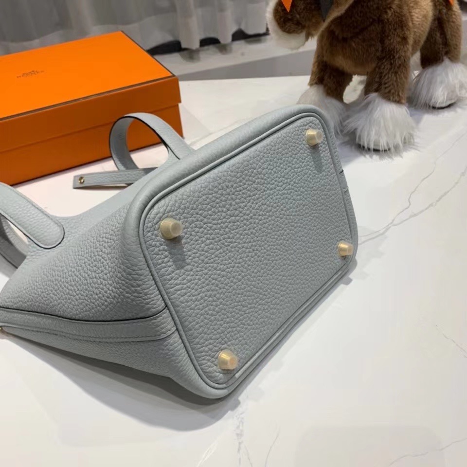 VIP一级品： picotin 18cm  TC 08 Blue pale 圣杯蓝/金扣 代购级品质