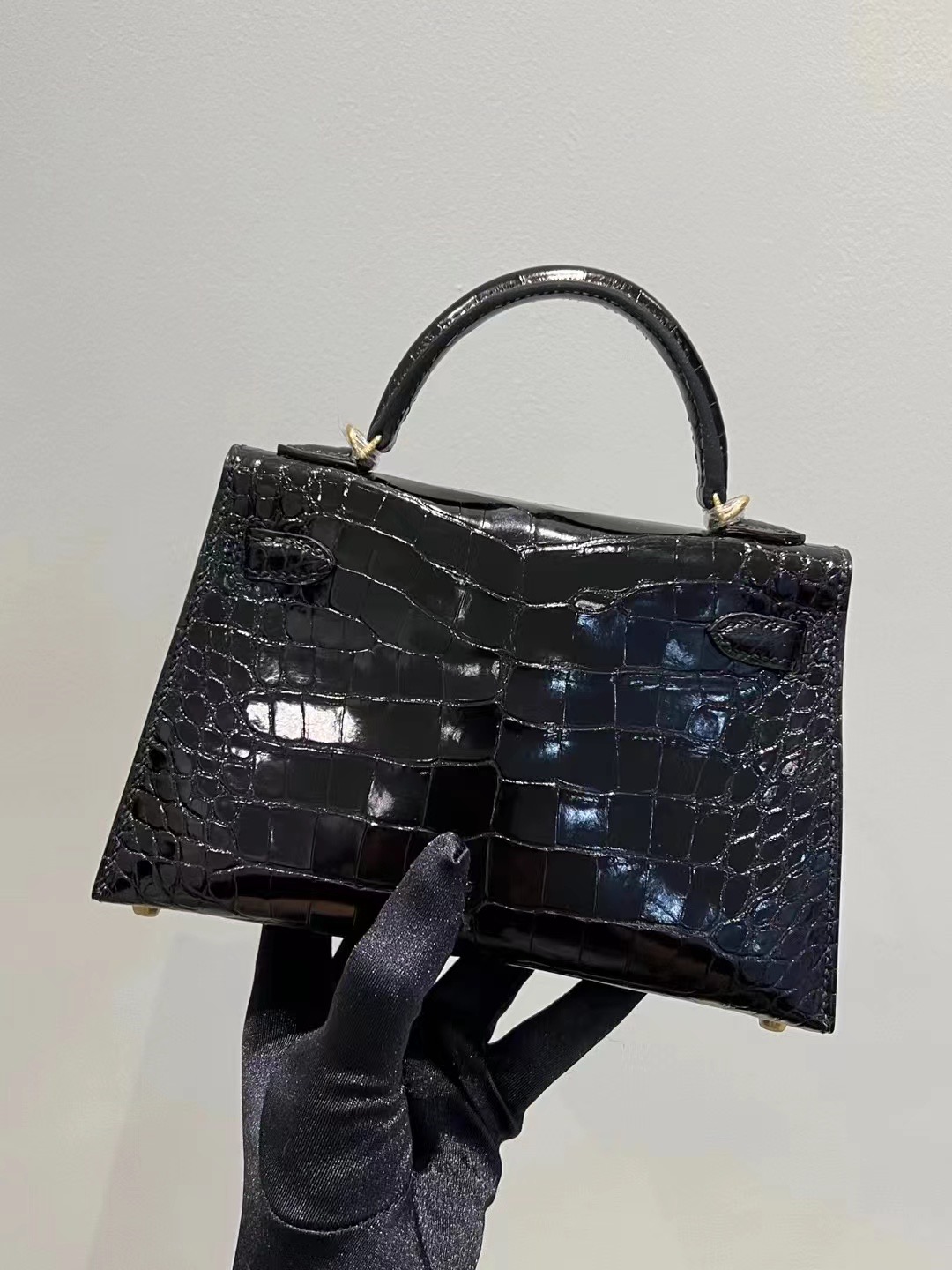 HM KL Mini II 2代 89 Noir Alligator Crocodile