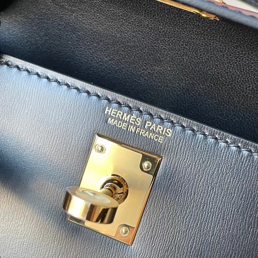 KL Mini 二代 Box皮 89 Noir 黑色 金扣
