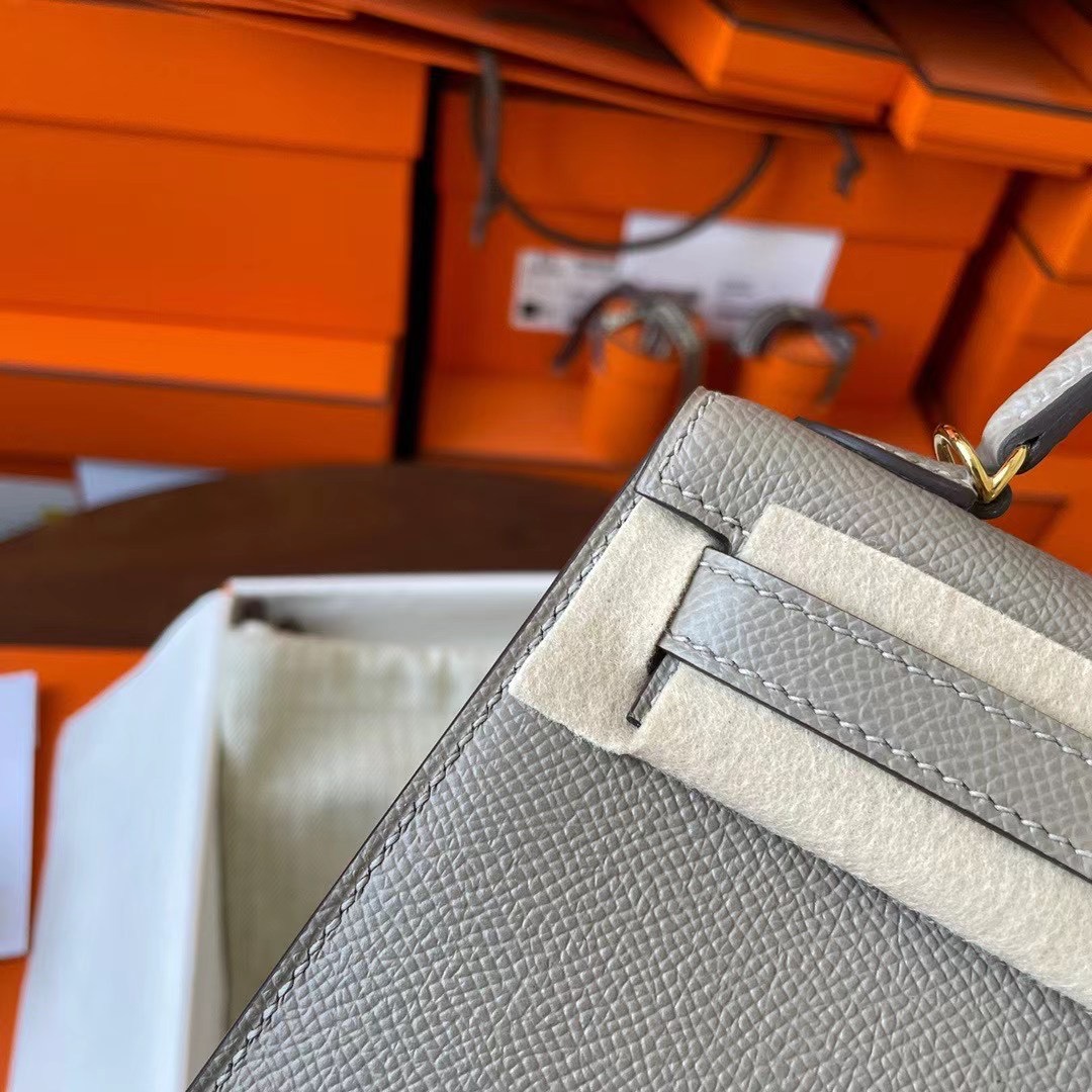 KL Mini 二代 Epsom皮 M8 Gris Asphalte 沥青灰 金扣