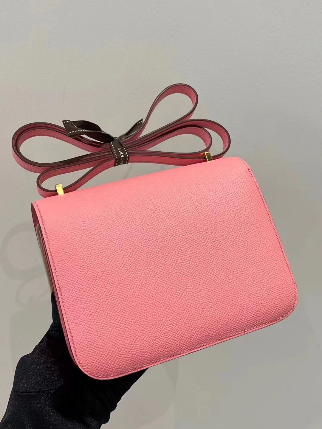 Qatar Doha Hermès Constance 24cm Epsom 1Q Rose Confetti GHW