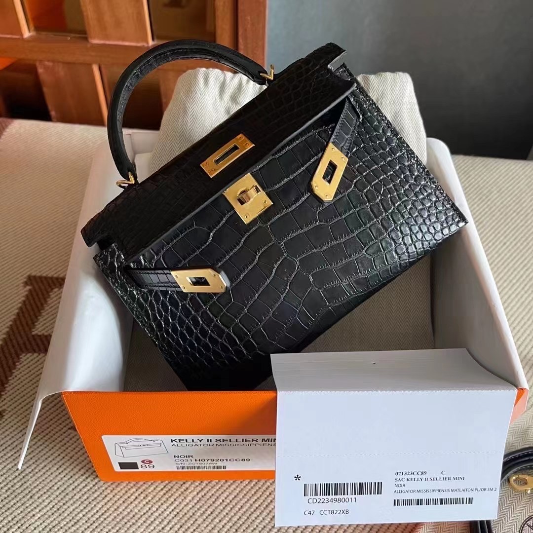 HM KL mini 2 Crocodile Alligator 89 Noir