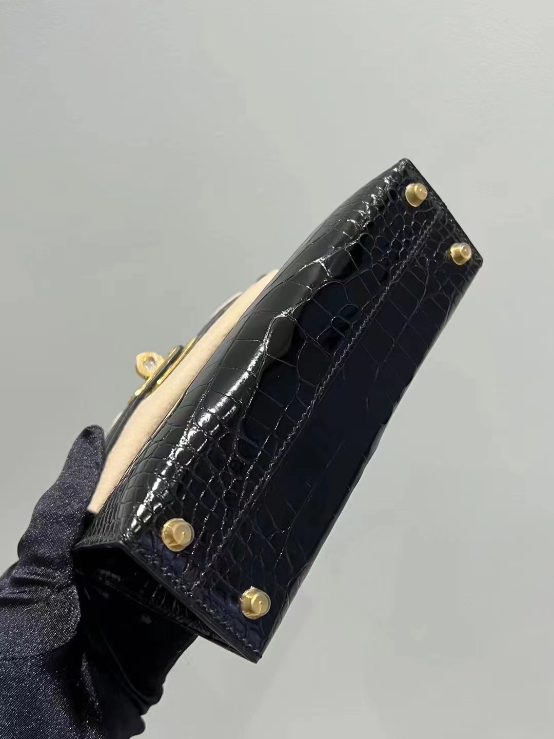 HM KL Mini II 2代 89 Noir Alligator Crocodile
