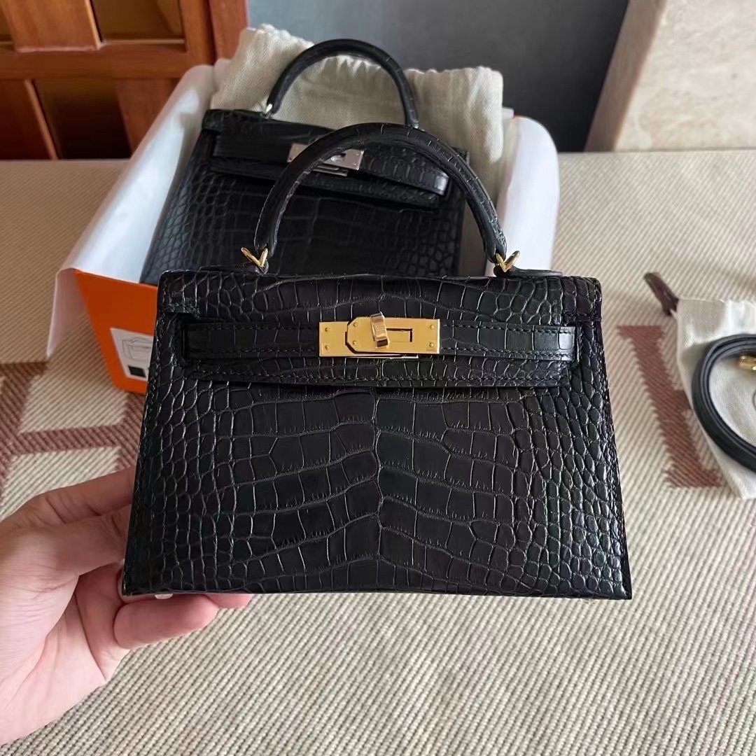 HM KL mini 2 Crocodile Alligator 89 Noir
