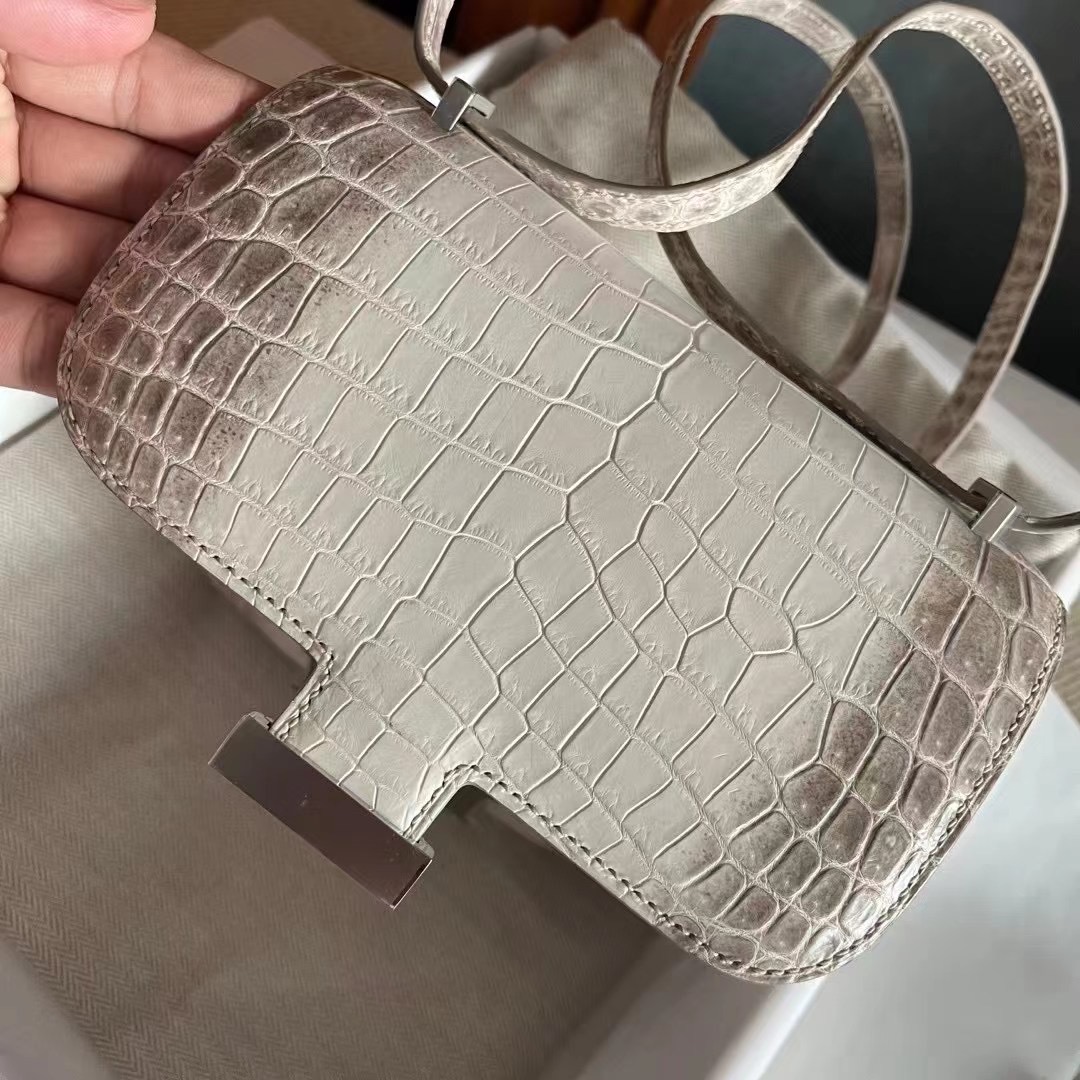 United Arab Emirates HM Constance 24cm 喜马拉雅 01 BLANC Niloticus Crocodile Himalayan