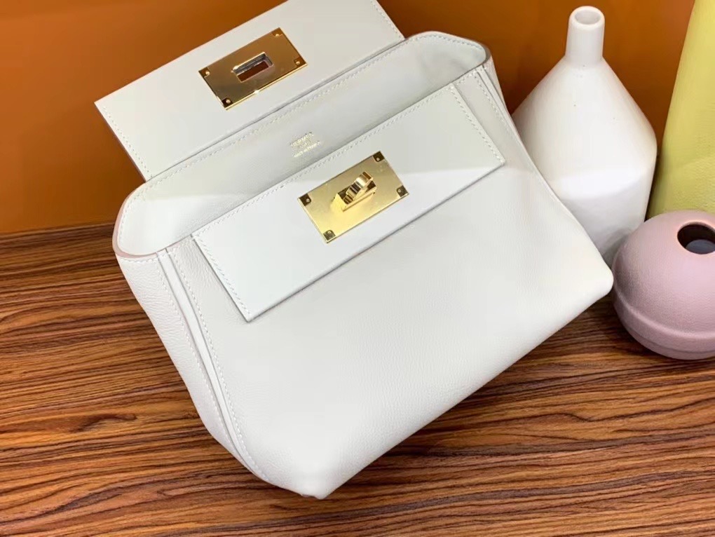 VIP一级品 kl mini24-24 evercolor拼swift 10 Carrie 奶昔白/金扣 ❤️秒种草