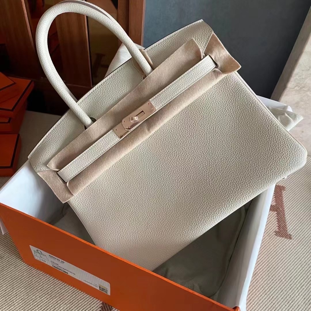 BK 30 togo 10 craie 奶昔白  rose gold hw 玫瑰金