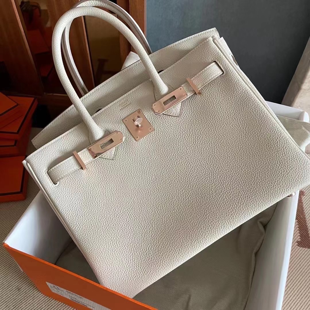 BK 30 togo 10 craie 奶昔白  rose gold hw 玫瑰金