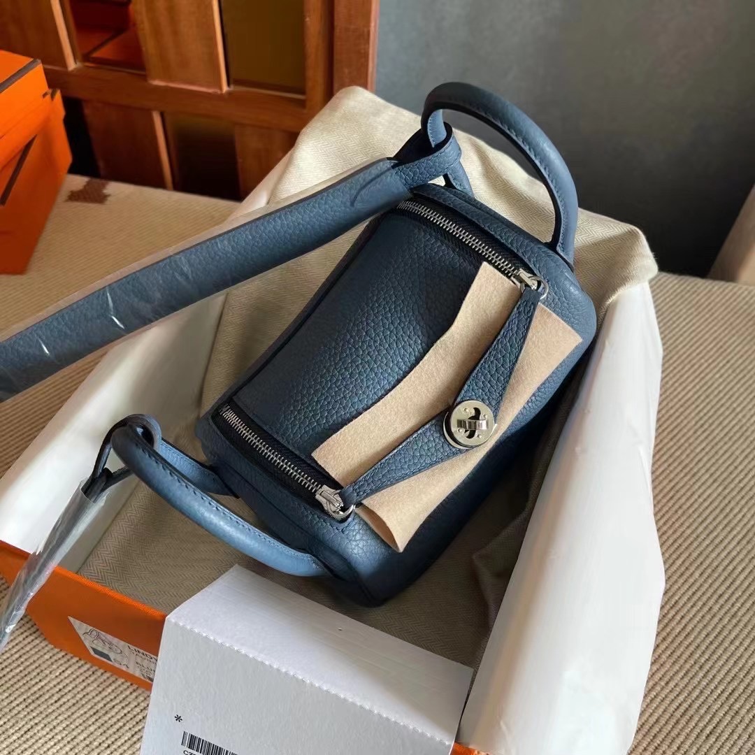 HM Mini ld TC S4 deep blue 深邃蓝  银扣