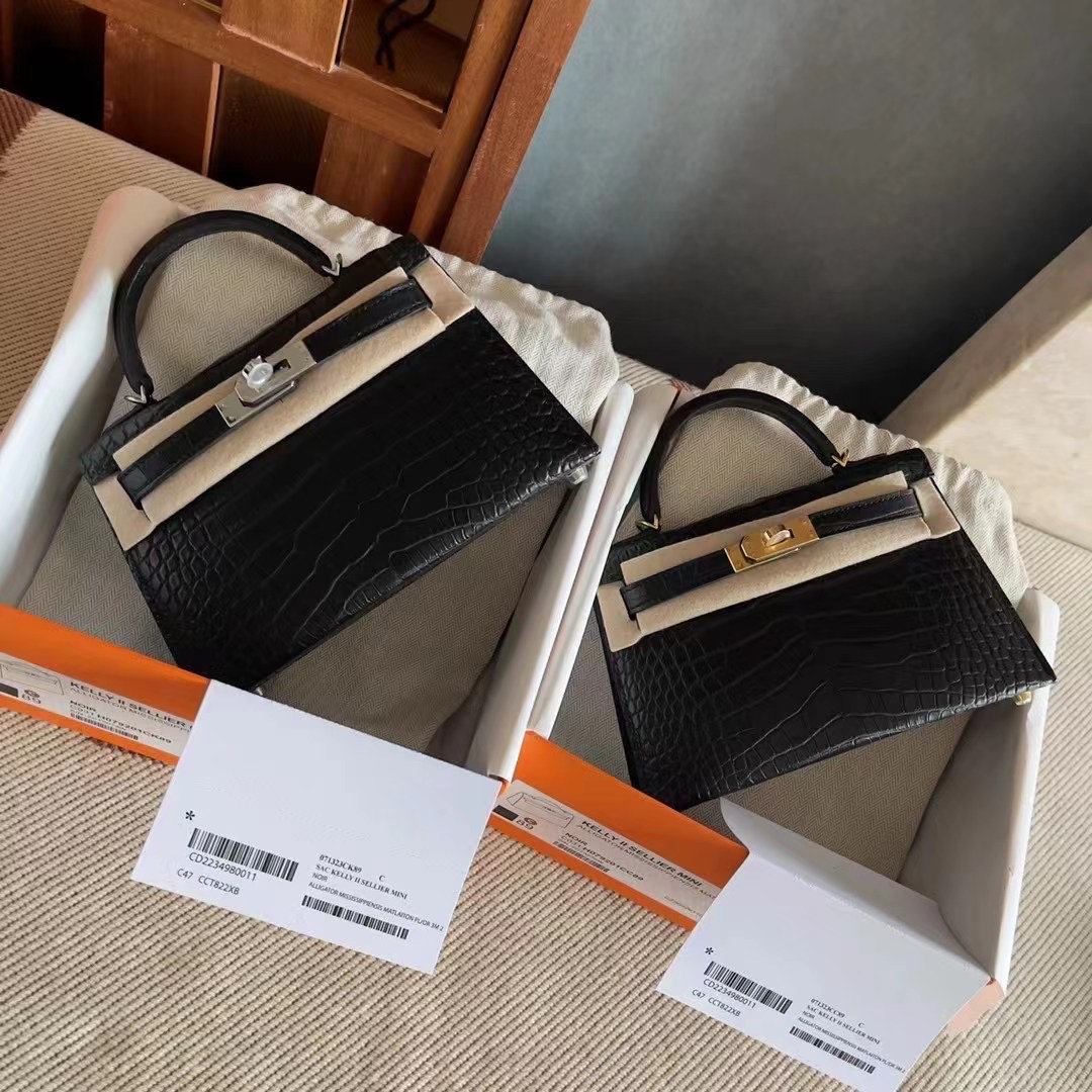 HM KL mini 2 Crocodile Alligator 89 Noir