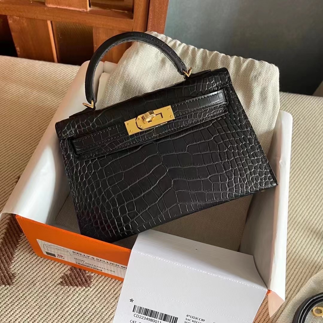 HM KL mini 2 Crocodile Alligator 89 Noir